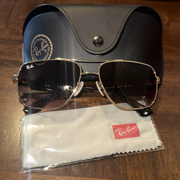 Ray Ban - gold / tortoise / light brown sunglasses - Picture 7 of 12